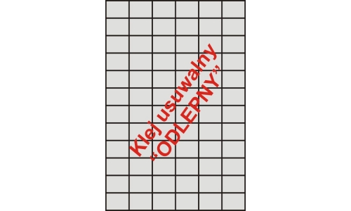 Etykiety samoprzylepne białe matowe na arkuszach A4 klej odlepny   35x24.75